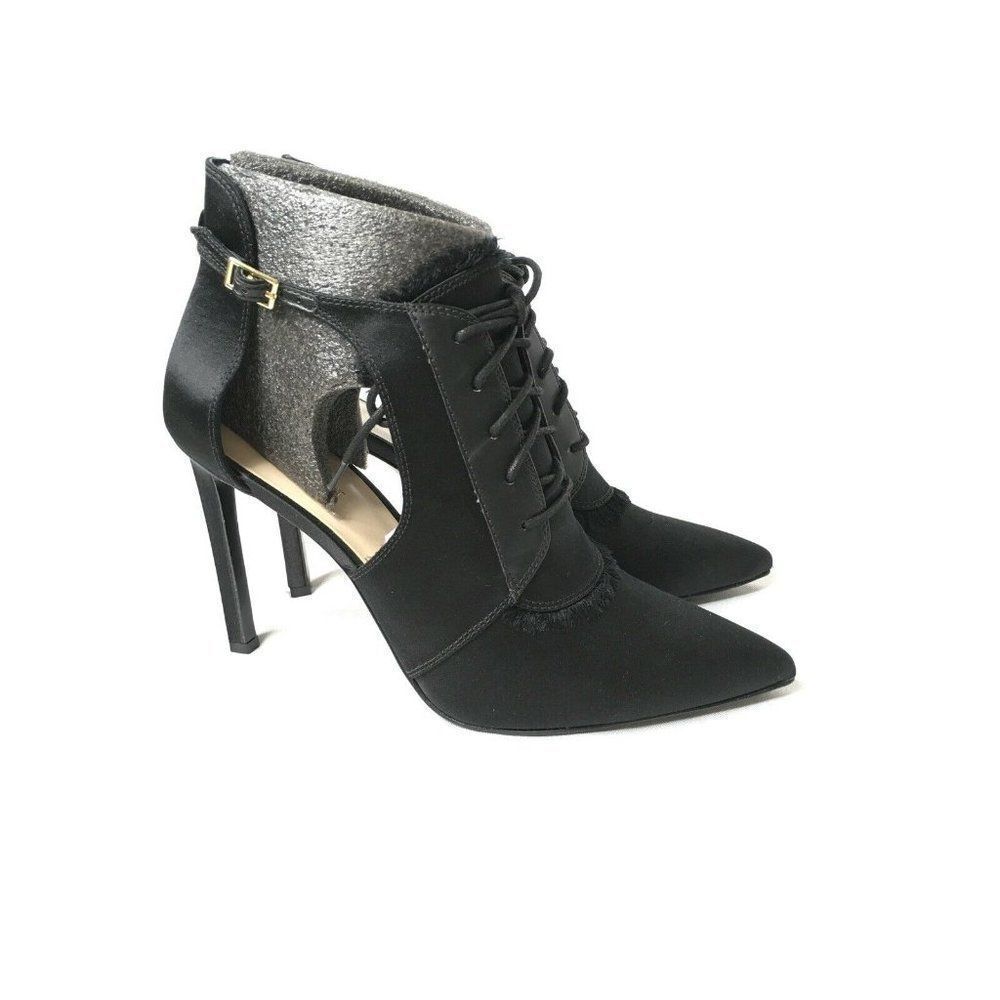 Nwob New Nine West Women's Takeashot Cut-Out Pump Black Halloween Us9.5 M - Picture 3 of 10